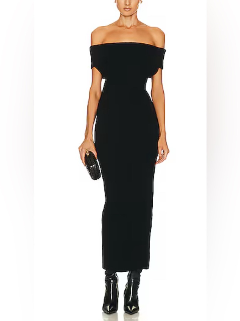 NWT Toteme Off Shoulder Rib Knit Dress Size M